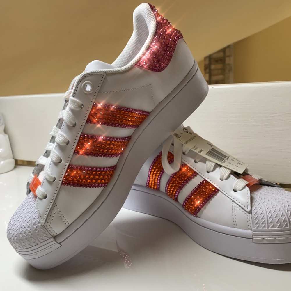 Adidas Superstar Bold Orange & Pink